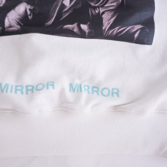 Off-White Caravaggio Hooded Cotton Streetwear Sweatshirt White Size Large - Picture 8 of 16